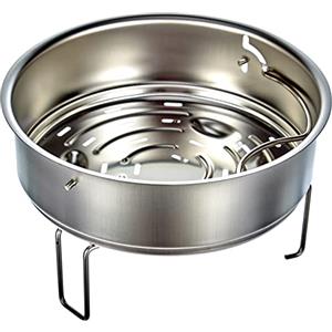 Fissler - Inserto in Acciaio Inox Forato (Ø17 cm) per Pentole a Pressione, Supporto Incluso
