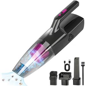 Sendowtek Aspirapolvere Senza Fili Piccolo Aspirabriciole Portatile per Auto con Luce Aspiratore Potente 9000PA Ricaricabile Aspira Briciole Elettrico per Auto Casa Ufficio