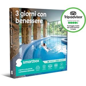 Smartbox - Cofanetto Regalo per 2 Persone: 2 Notti con Colazione e Pausa Benessere