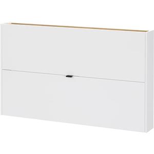 GERMANIA DIE MÖBELMACHER Germania Scarpiera 4160-633 GW-Ameca, in bianco/rovere Navarra, certificata FSC, 140 x 83 x 18 cm (LxAxP)