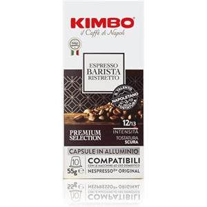Kimbo Capsule Compatibili Nespresso Original in Alluminio - 100 Capsule - Espresso Barista Ristretto - 10 Confezioni da 10 Capsule