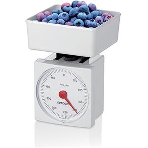 Tescoma 634520 Bilancia da Cucina, Plastica, Bianco, 0.5 kg, 1 Pezzo, linea Delicia