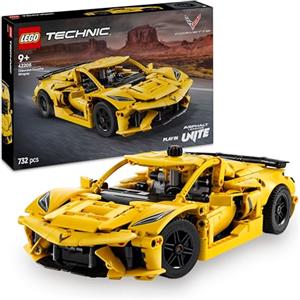 LEGO Technic Chevrolet Corvette Stingray - Modello di Auto da Corsa da Costruire, Giochi per Bambini e Bambine da 9 Anni in su Fan delle Macchine Giocattolo e dei Veicoli Sportivi con Funzioni 42205