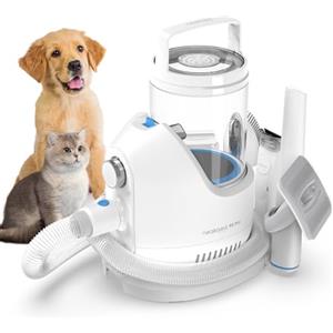 Neakasa P2 Pro Kit per toelettatura e aspirazione a vuoto per animali domestici, nuova generazione Tosatrice per Cani e Gatto Pelo Lungo Professionale (Blu)