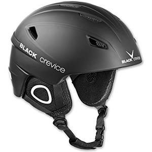 BLACK CREVICE Kitzbühel Casco da sci (Small, Nero)