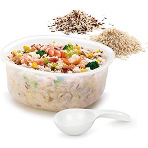 Tescoma 705018 Purity Microwave Cuoci Riso, Plastica, Bianco, Diametro 21 cm, Altezza 10.5 cm