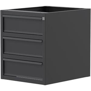Sogi X3N_A-02 Cassettiera a 3 cassetti per banco da lavoro grigio antracite