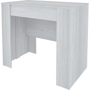 Bricozone Tavolo Consolle Allungabile Clarissa Design Moderno Elegante Per Casa Ufficio 14 Posti Salvaspazio Multiposizione Allungabile Fino A 3 Metri 78 x 51 x 90 cm Bianco Frassinato