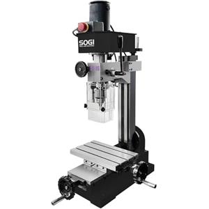 SOGI S1-16 Fresatrice da banco per metalli - motore 230 V/150 W - 2000 rpm - montante inclinabile - compatta anche per fai-da-te