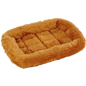 MidWest Homes for Pets QuietTime - Cuscino per cani in finta pelliccia cannella, ultra morbido e lavabile in lavatrice, adatto a gabbie e trasportini da 46 cm, per cani e gatti di piccola taglia, XXS