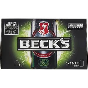 Beck's Pils, Birra Lattina, Confezione da da 6x33cl