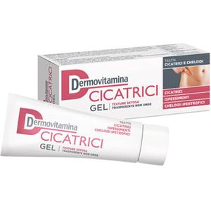 Dermovitamina Gel Cicatrici 30 ml - Gel Invisibile per Ridurre Cicatrici e Cheloidi, Ammorbidisce il Tessuto Neoformato