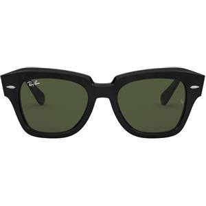 Ray-Ban Occhiali da Sole RB2186 901/31 State Street Nero/Verde G-15 Unisex
