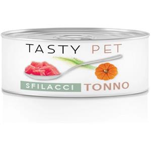 Tasty Pet Sfilacci Tonno Mela e Zucca Umido per Gatti 85 gr - Naturale e Senza Additivi