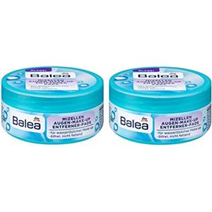 Balea Confezione da 2 x 50 tamponi per la rimozione degli occhi micellari oleosi non grassi, 2 x 50 pezzi