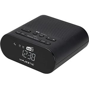 Majestic Radiosveglia (Rs-116dab) Radio Dab+FM,Usb Con 2 Allarmi Nero