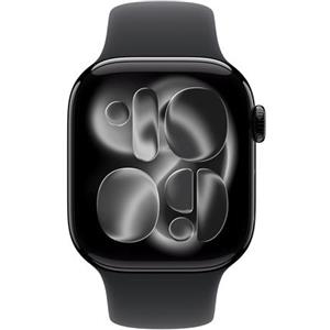 Apple Watch Series 11 GPS 42 mm in alluminio con Cinturino Sport nero - S/M - MEQT4QL/A