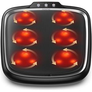 RENPHO Massaggiatore con calore, Macchina per Massaggiatore Elettrico per Piedi Shiatsu per Schiena per Impastare a Caldo per Gambe