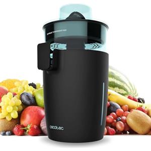 Cecotec Spremiagrumi Elettrico a Torre Zitrus TowerAdjust Easy Black 800 Inox. 800W, Filtro Polpa Regolabile, Filtro Inossidabile, Coni Rimovibili, Accensione Automatica, Senza BPA, Antigoccia