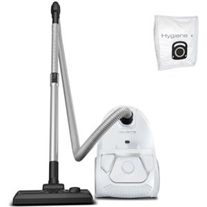 Rowenta Ro3927Ea Compact Power, Aspirapolvere a Traino con Filo e con Sacco, Capacita 3 L, Potenza 750 W, Bianco