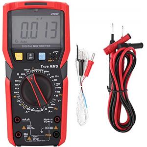SEAFRONT UT89X / UT89XD Multimetro Digitale Tester di Tensione con Sensore di Temperatura (Rosso e Grigio)(UT89X)