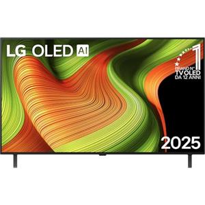 LG OLED AI B5 TV 48 pollici, Smart TV 4K, Processore α8 Gen2, webOS con AI, Dolby Vision e Atmos, Gaming con VRR, GSYNC e FreeSync 4K@120Hz, 4 HDMI 2.1, Alexa, OLED48B56LA 2025