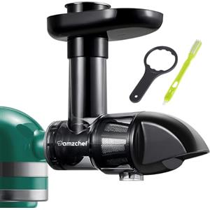 AMZCHEF Accessori Estrattore per KitchenAid Artisan - Accessori Estrattore Frutta e Verdura per KitchenAid per spremere una varietà di frutta e verdura - Artisan non inclusa, solo accessori - Nero