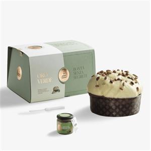 Fiasconaro Oro Verde, Panettone con Crema al Pistacchio, 1kg