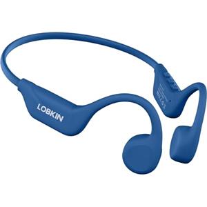 LOBKIN Cuffie Conduzione Ossea, Auricolari Conduzione Ossea Bluetooth 5.4, Auricolari Sportive Bluetooth Impermeabili,Open-ear Cuffie per Corsa Ciclismo Guida Fitness