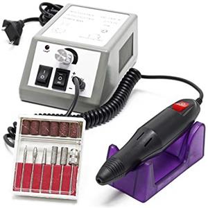 Wiltec Fresa elettrica per unghie professionale Set per pedicure manicure 6 punte Nail art