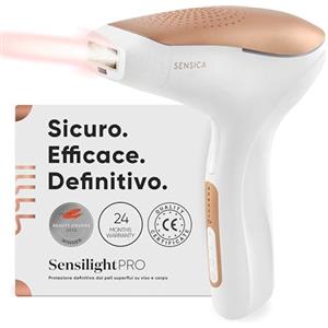 sensica Sensilight Pro Epilatore Luce Pulsata Professionale | Epilatore Laser Donna e Uomo Permanente | Depilatore Corpo Donna Indolore, Sicuro per Viso, Ascelle, Gambe | Epilazione Laser Definitiva a Casa