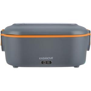 KASANOVA Scaldavivande elettrico 70 W con posate e contenitore 1,5 L arancio