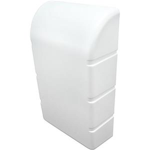 Gedotec Coperchio da parete retrofit per asse da stiro pieghevole IRONFIX | plastica bianca RAL 9010 | accessori per mobili | 1 pezzo | asse da stiro a parete | copriasse da stiro bianco