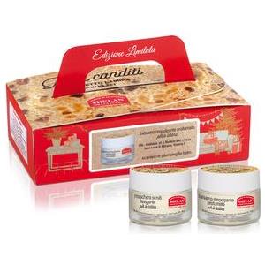 HELAN Cofanetto Panettone Labbra: Maschera Scrub Levigante 13ml Balsamo Rimpolpante Profumato 13ml