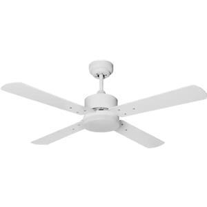 BEL AIR HOME - Ventilatore da Soffitto DC con Luce LED Integrata 20W - 3 Tonalità Selezionabili - Funzione REVERSE - 6 Velocità - Telecomando Incluso - Design Moderno, Bianco, Metallo