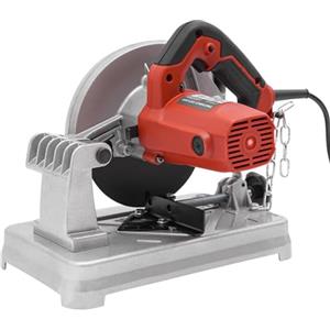 Deurqund Sega a becco e troncatrice, 1200 W, 5200 giri/min, 185 mm, angolo di taglio 0-45°, per legno, acciaio e metallo, troncatrice professionale con motore in rame