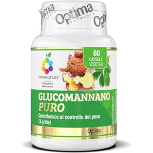 Colours Of Life Glucomannano PURO - Senza Glutine e Vegano, 60 capsule