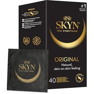 SKYN Original, (40 pezzi) preservativi ultramorbidi senza lattice, compatibile con i nostri lubrificanti