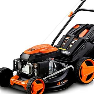 Fuxtec Tagliaerba Tosaerba a scoppio semovente a trazione FUXTEC FX-RM4646 larghezza di taglio 46 cm, potente trasmissione GT motore a benzina 146cc 2,6KW mulching/sacco raccoglierba 50L