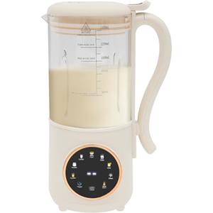 QUIOTUIR Macchina per latte vegetale 1,4 l con display a LED 16 lame Spazzola et tazza di misurazione automatica per latte di soia avena mandorle yogurt latte maker può applicare calore o freddo