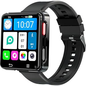 Rainbuvvy 4G Smart Watch Phone, Android 11 Quad Core 3GB+32GB Smartwatch 2.65 pollici Grande Schermo Uomo Orologio 1200mAh Porta Tipo-C 5.0MP Dual Camera WiFi Bluetooth GPS Fitness Activity Tracker