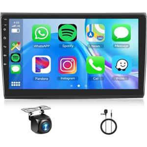 Generico Schermo Auto Bravo 2007-2014 CarPlay Android AutoAndroid 13 Autoradio con Navigatore GPS per FIAT Bravo 2007-2014,Schermo da 9 Pollici Stereo 2 DIN con Bluetooth FM/RDS Mirror Link WiFi SWC