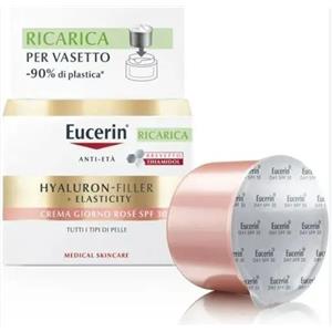 Eucerin Hyaluron-Filler Elasticity Crema Giorno Rosé SPF30 Ricarica 50ml - Anti-Età per Pelle Matura