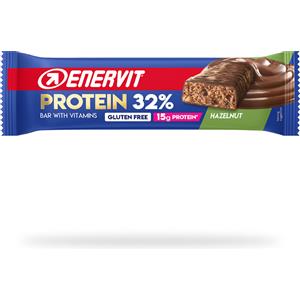 Enervit Protein Bar Nocciola 48g - Barretta Proteica con 32% di Proteine per il Recupero Post-Allenamento