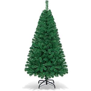 SOARS Albero di Natale Artificiale in PVC, con Supporto in Metallo Resistente, Alberi di Natale Pieghevoli e Portatili, Senza Luce, 350 Rami, per Casa, Ufficio, Scuola, Centro Commerciale (150 CM)