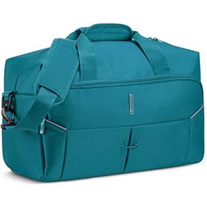 RONCATO Borsone Cabina IRONIK 2.0 - Borsa da Viaggio 20L con Tracolla, Leggera e Resistente - Turchese