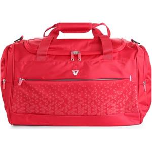 R Roncato Borsone da Viaggio RONCATO CROSSLITE 55x36x30 cm - Capacità 60L, Tracolla Removibile, Scomparto Porta Scarpe, Ideale per Sport e Weekend - Rosso