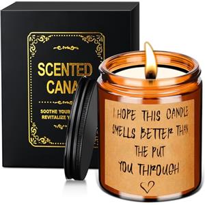 Aomig Candele Profumate Regalo, Set Regalo di Candele, Aromaterapia Candele in Vetro, 200g e 50 Ore Combustione, Cera di Soia, Olio Essenziale, Regalo per Natale, Festa Mamma, Donna Compleanno