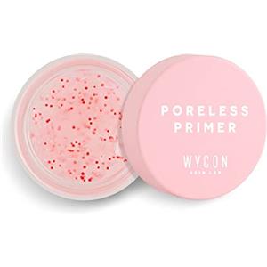 WYCON cosmetics PORELESS PRIMER - Primer Viso Uniformante, Skin care per una pelle meno lucida texture fresca, con perle rosse di Niacinamide