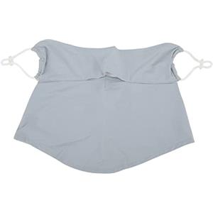 Kuuleyn Protezione Solare UV Raffreddamento Ghetta per Il Viso Abbigliamento, Ghetta per Il Collo Sciarpa, Protezione Solare Bandana Traspirante, Golf Ghiaccio Seta Protezione UV Mezza(Grigio)